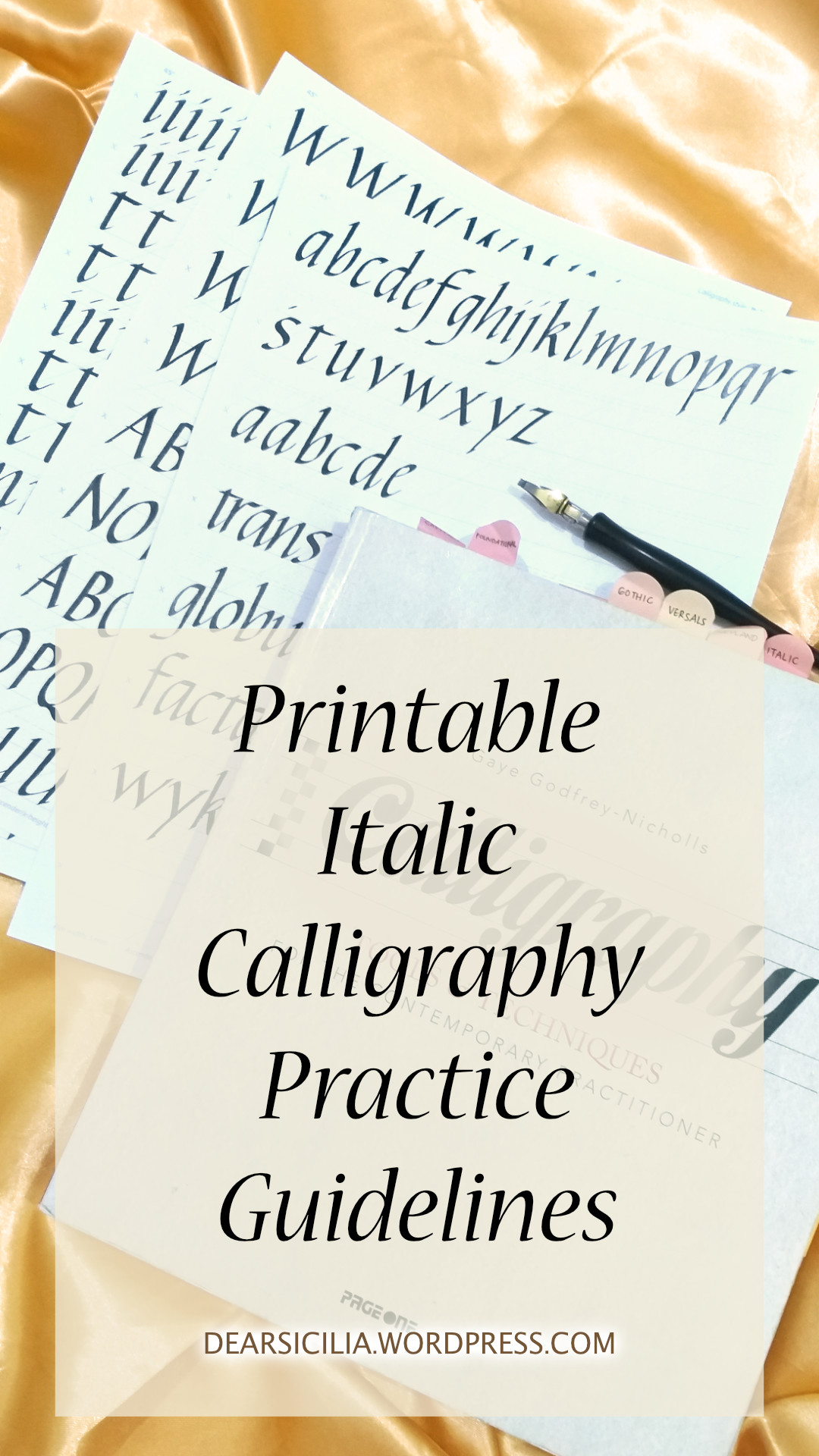 003 printable italic calligraphy practice guidelines dearsicilia